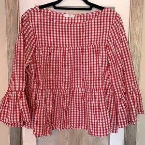 Red gingham shirt
